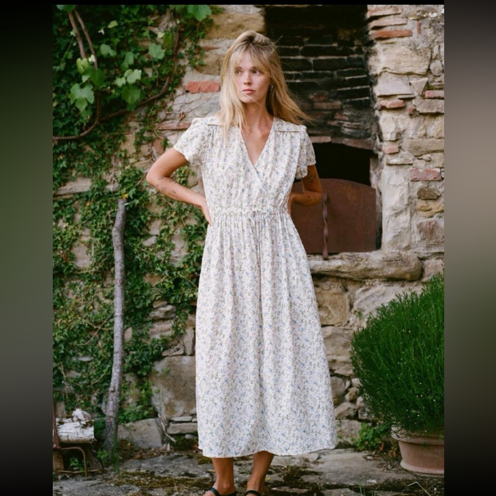 Christy Dawn Cream Floral Maxi Dress